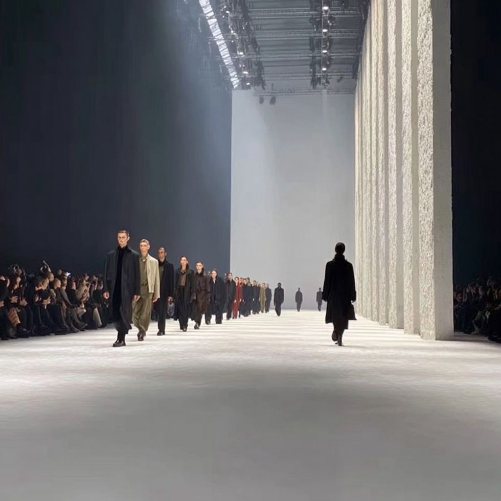 Models on the runway
